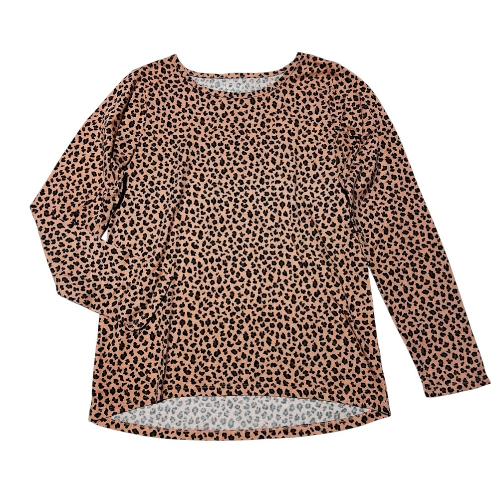The Children's Place Animal Print Long Sleeve Tee - Tan and Black